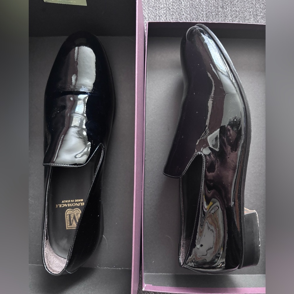 Bruno Magli Ellington Patent Leather Black Loafers